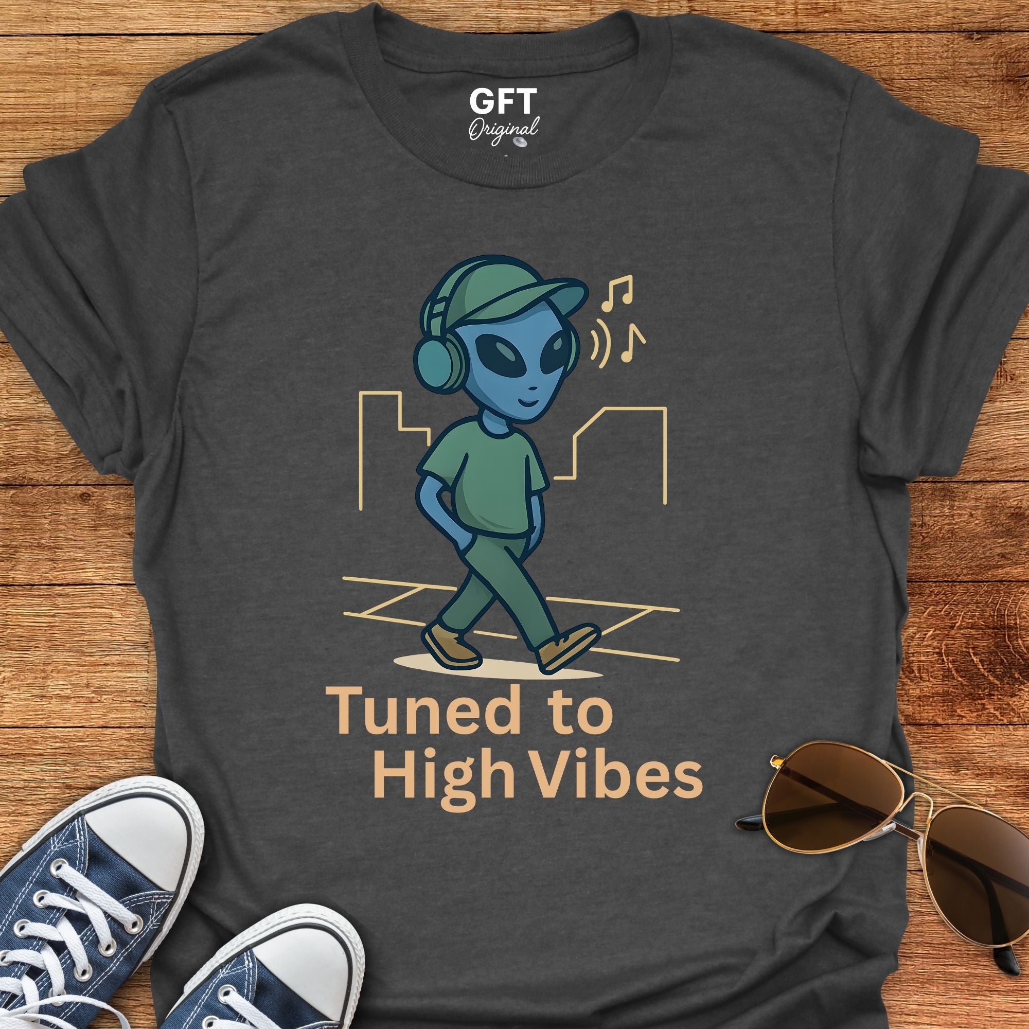 Tuned To High Vibes - T-Shirt