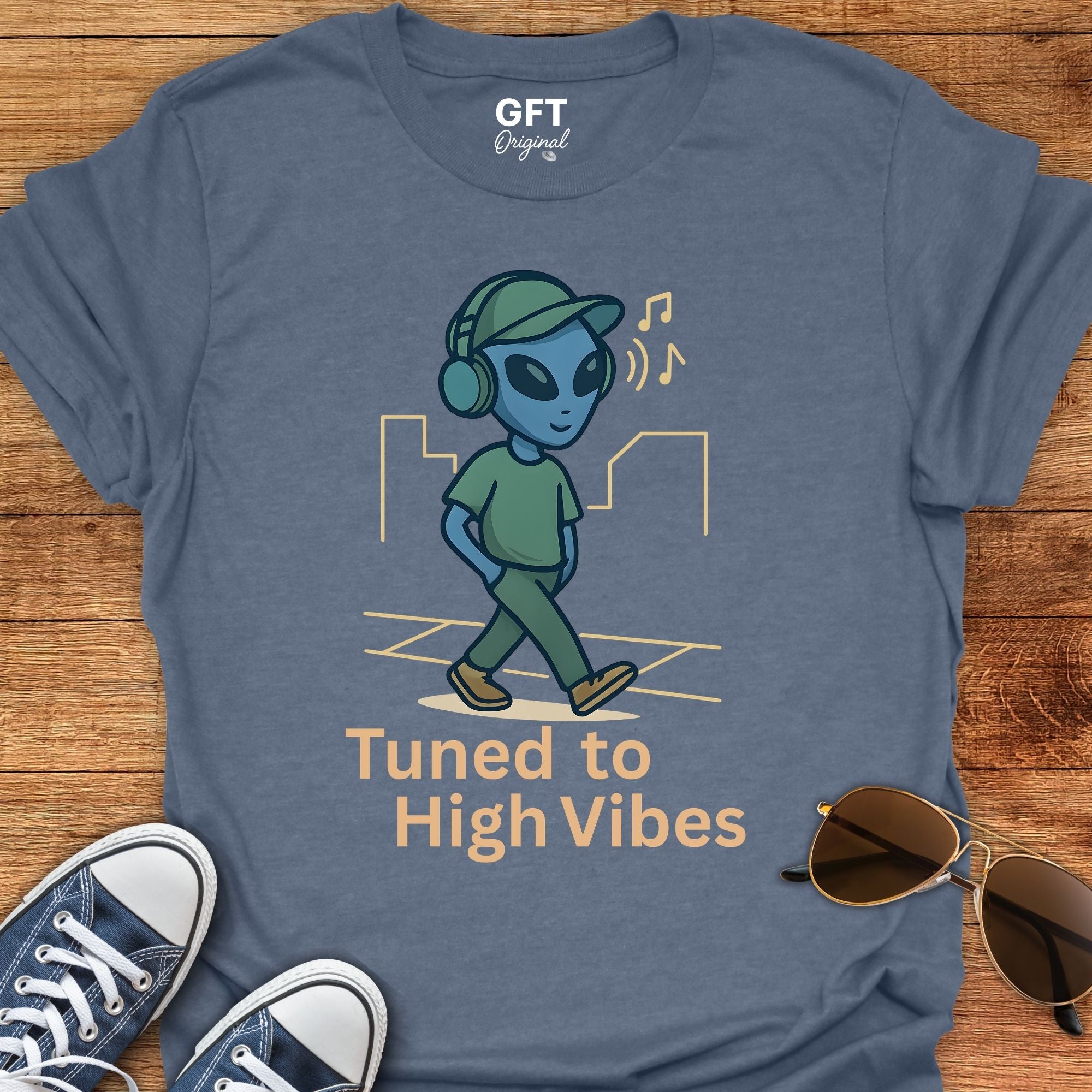 Tuned To High Vibes - T-Shirt