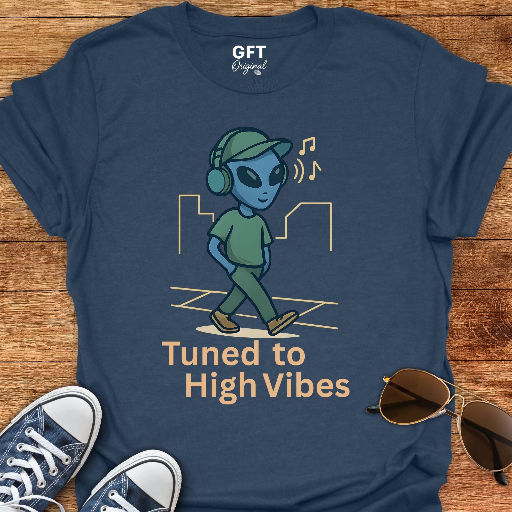 Tuned To High Vibes - T-Shirt