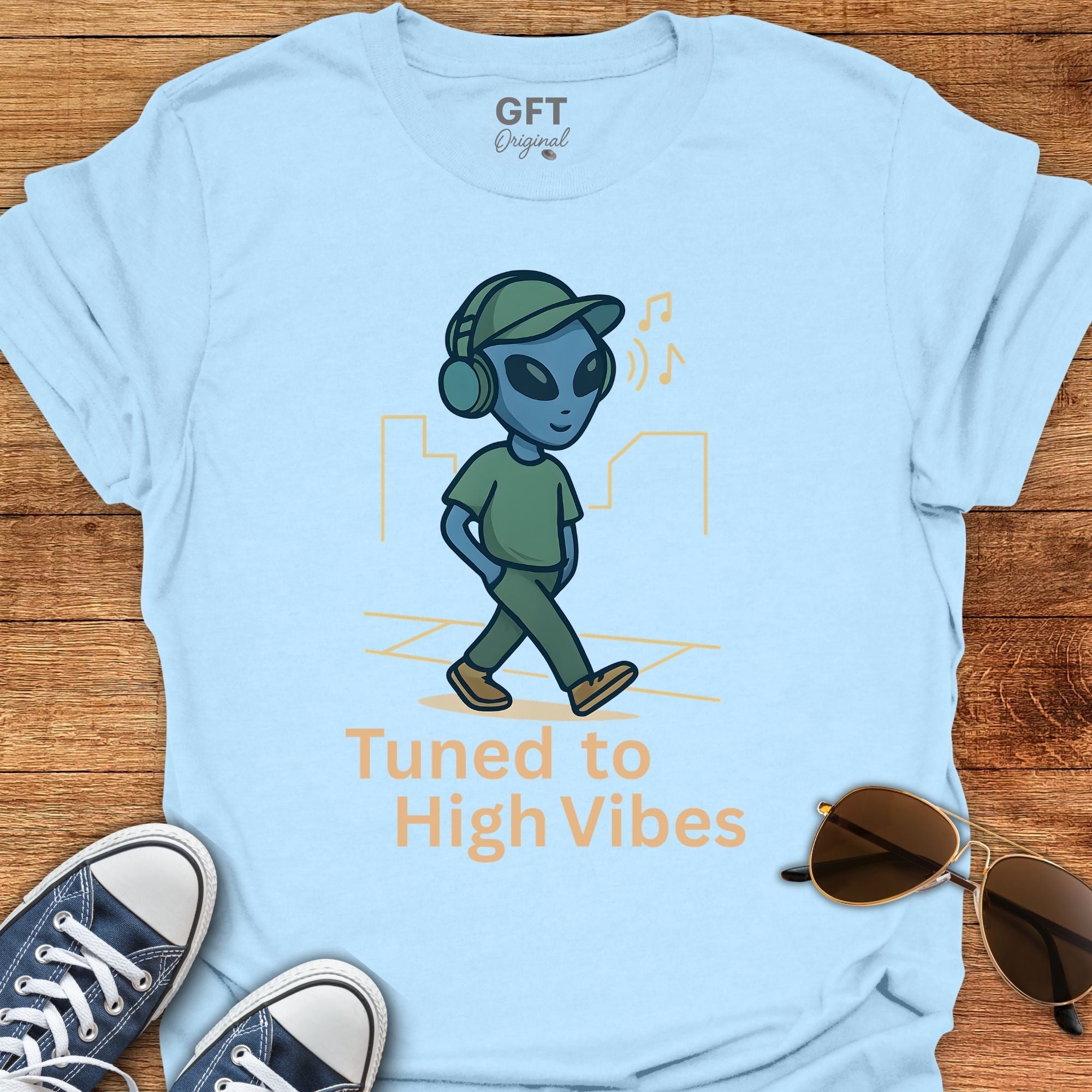 Tuned To High Vibes - T-Shirt