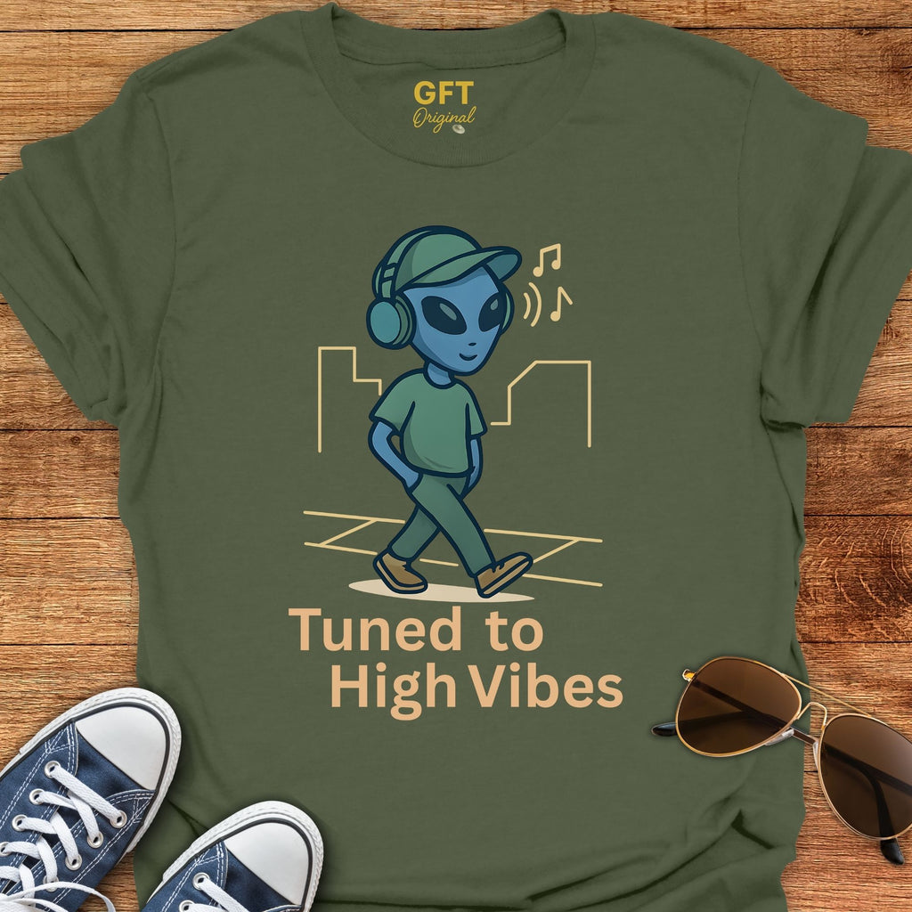 Tuned To High Vibes - T-Shirt