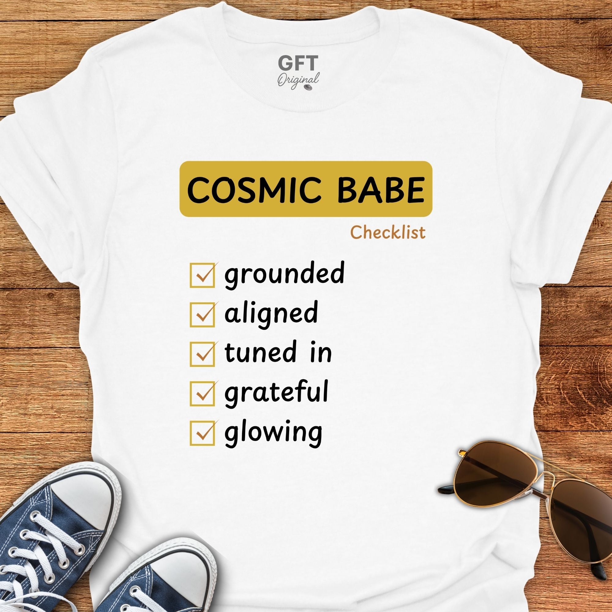 Cosmic Babe Checklist - T-Shirt