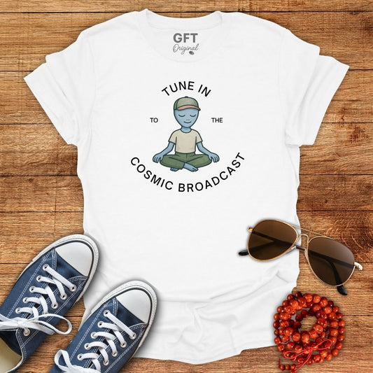 Tune In To The Cosmic Broadcast - T-Shirt