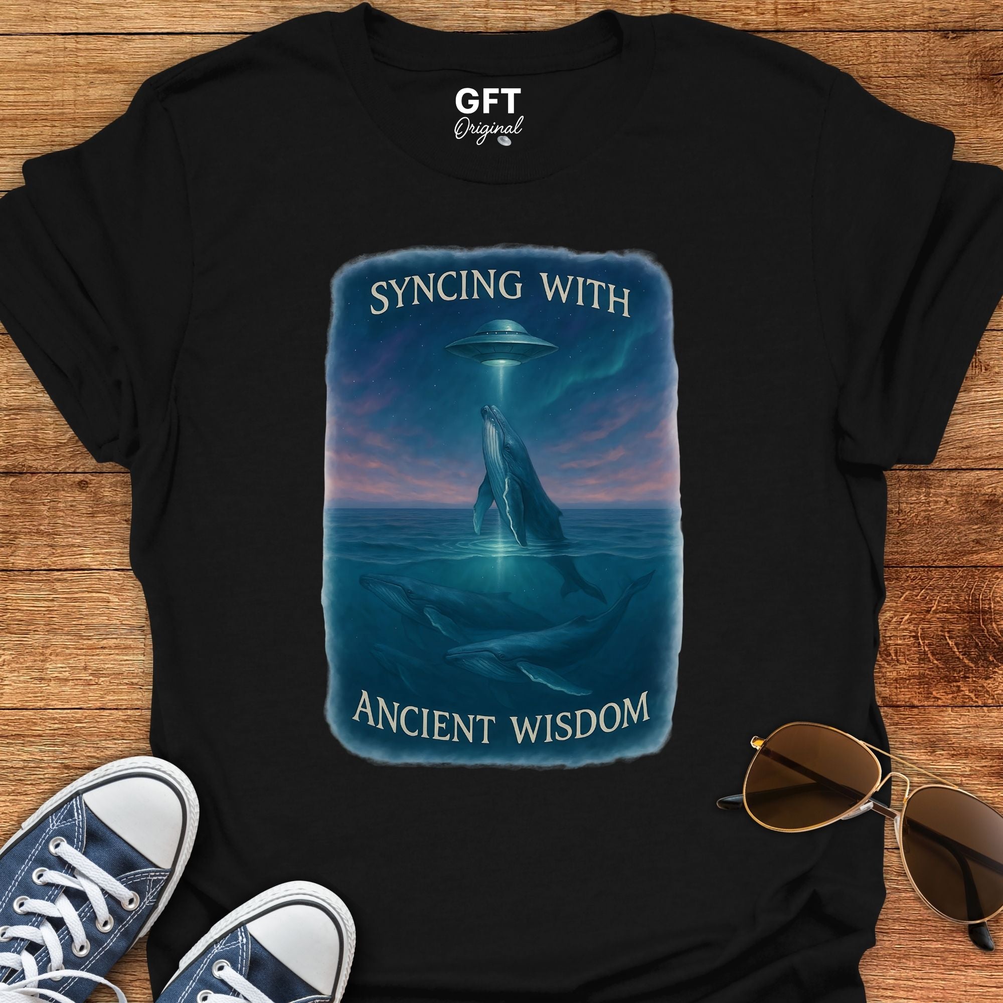 Ancient Wisdom - Whales - T-Shirt