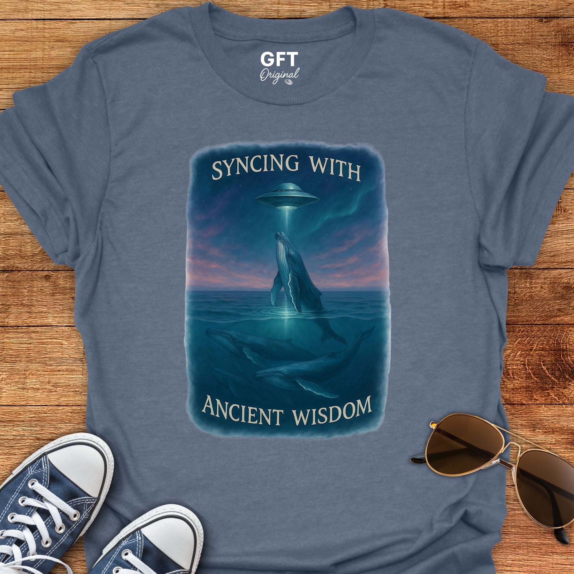 Ancient Wisdom - Whales - T-Shirt