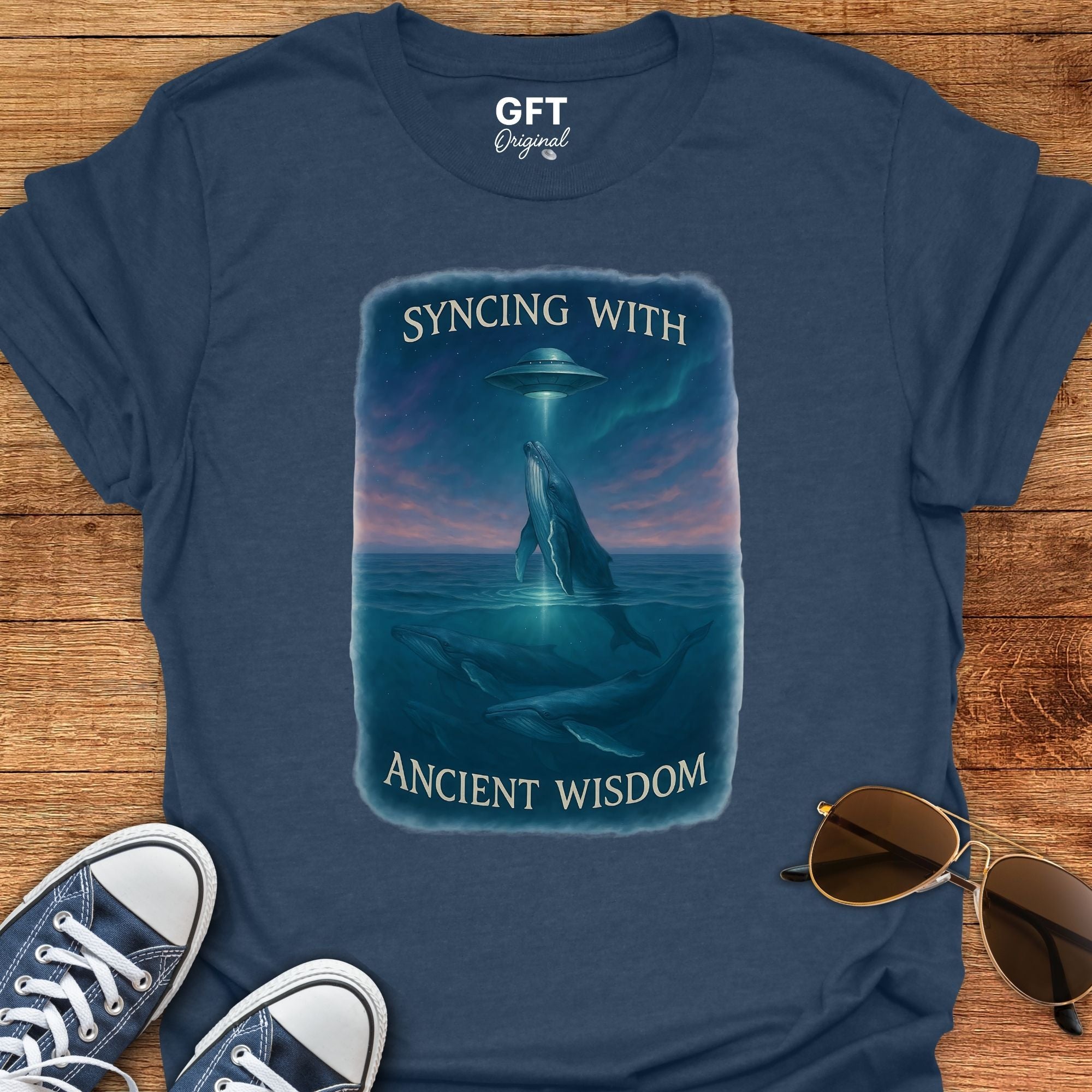 Ancient Wisdom - Whales - T-Shirt