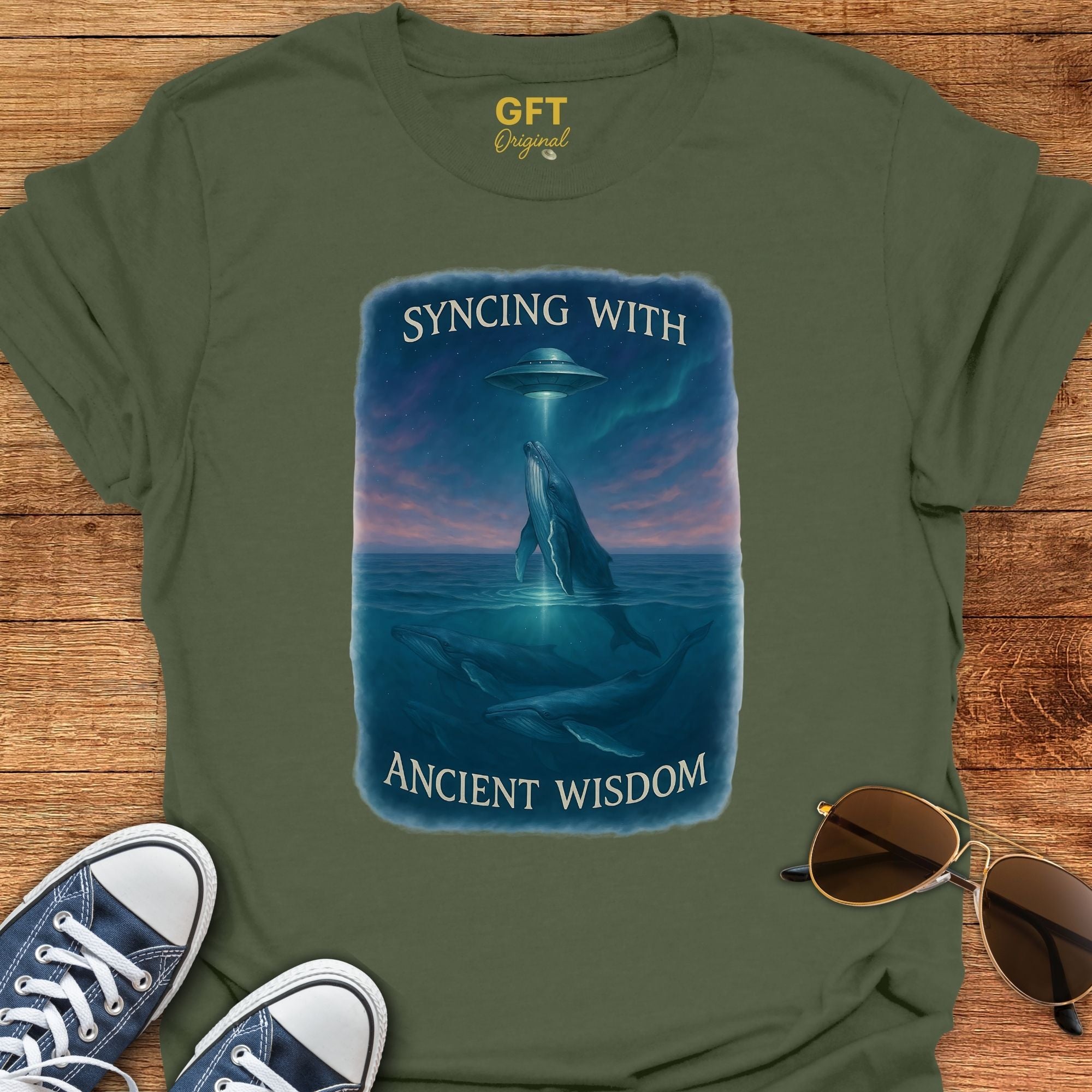 Ancient Wisdom - Whales - T-Shirt
