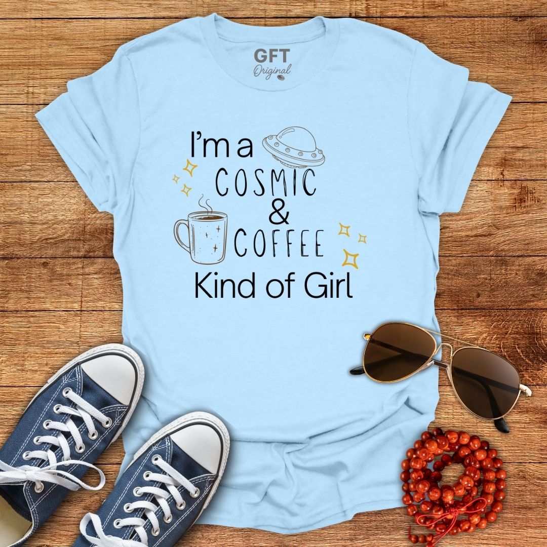 Cosmic & Coffee Girl - T-Shirt