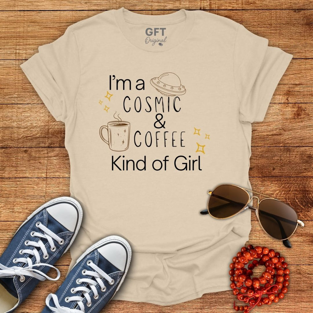 Cosmic & Coffee Girl - T-Shirt