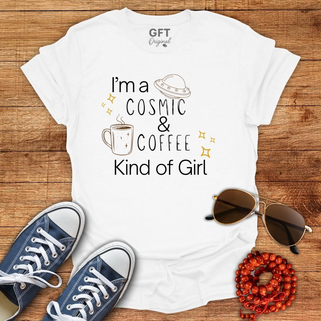 Cosmic & Coffee Girl - T-Shirt