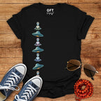 Vertical UFOs & Meditating ETs - T-Shirt