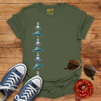 Vertical UFOs & Meditating ETs - T-Shirt
