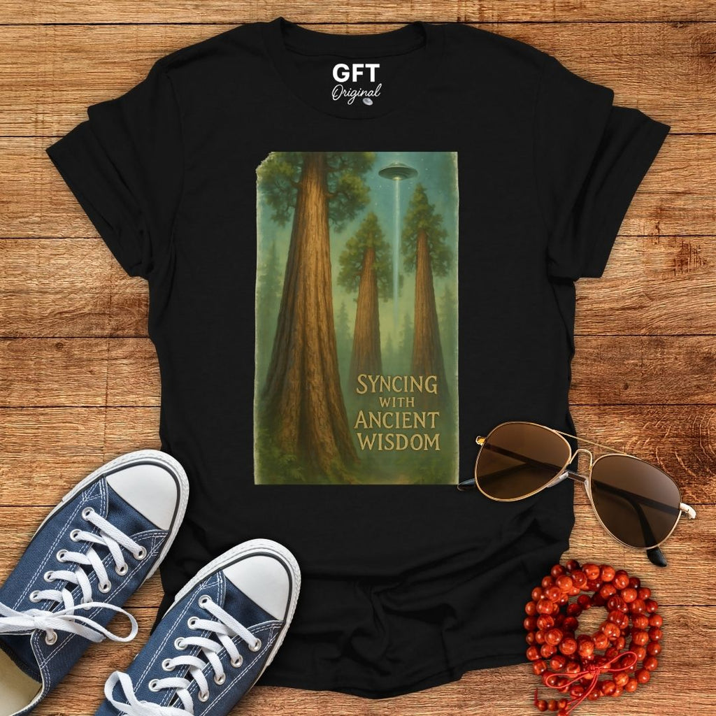 Syncing With Ancient Wisdom - Trees - T-Shirt