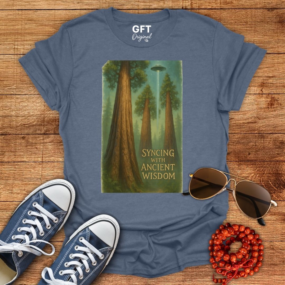 Syncing With Ancient Wisdom - Trees - T-Shirt