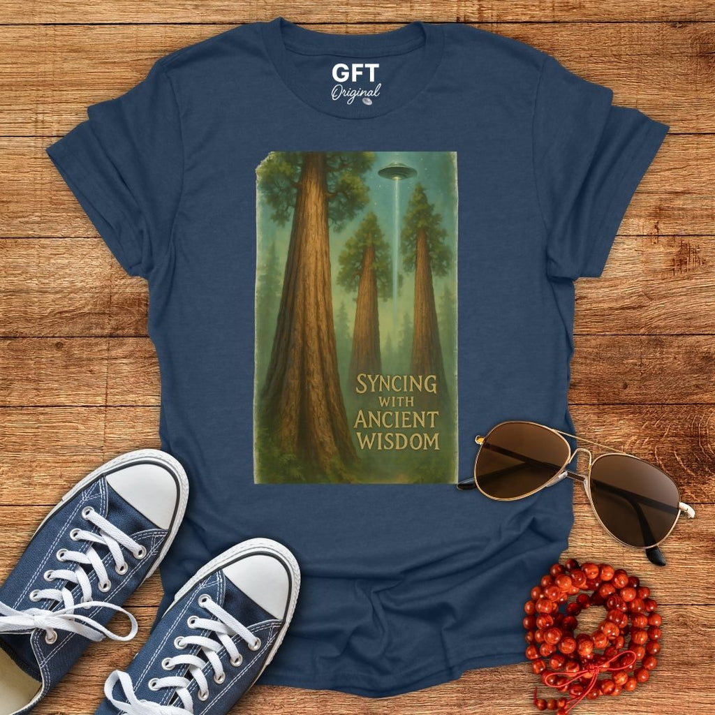 Syncing With Ancient Wisdom - Trees - T-Shirt