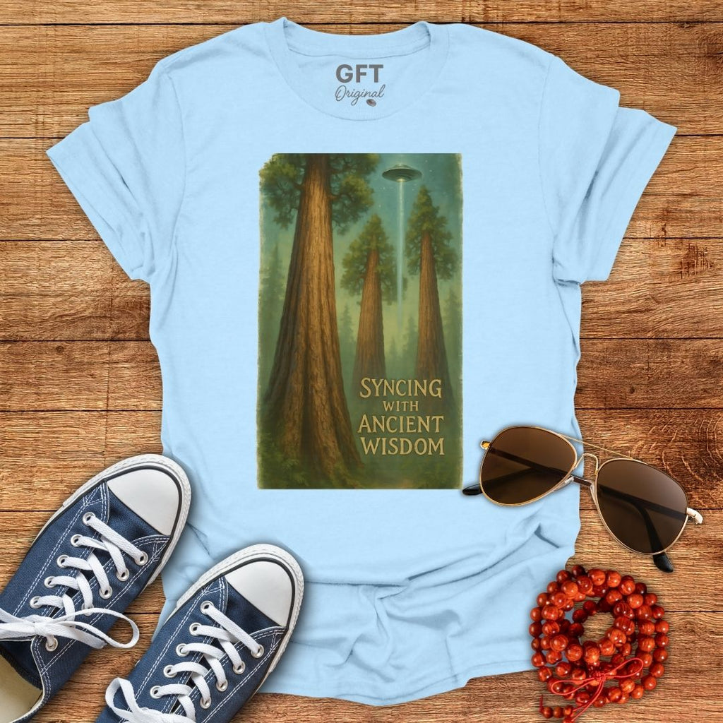 Syncing With Ancient Wisdom - Trees - T-Shirt