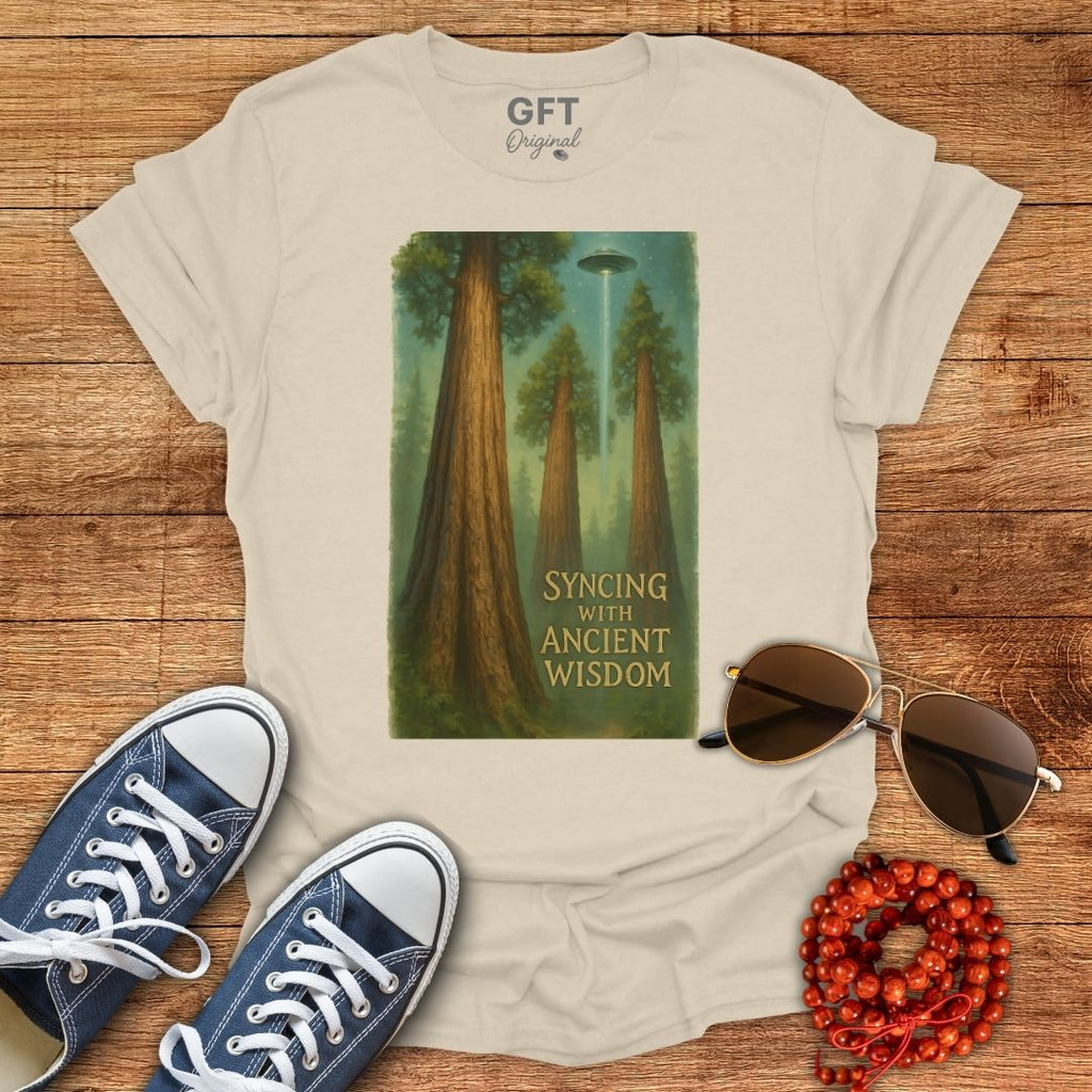 Syncing With Ancient Wisdom - Trees - T-Shirt