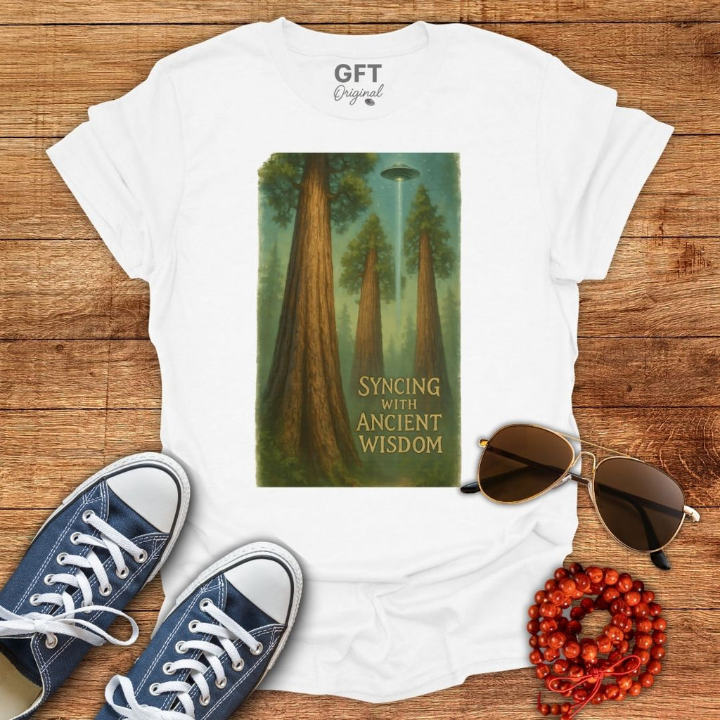 Syncing With Ancient Wisdom - Trees - T-Shirt