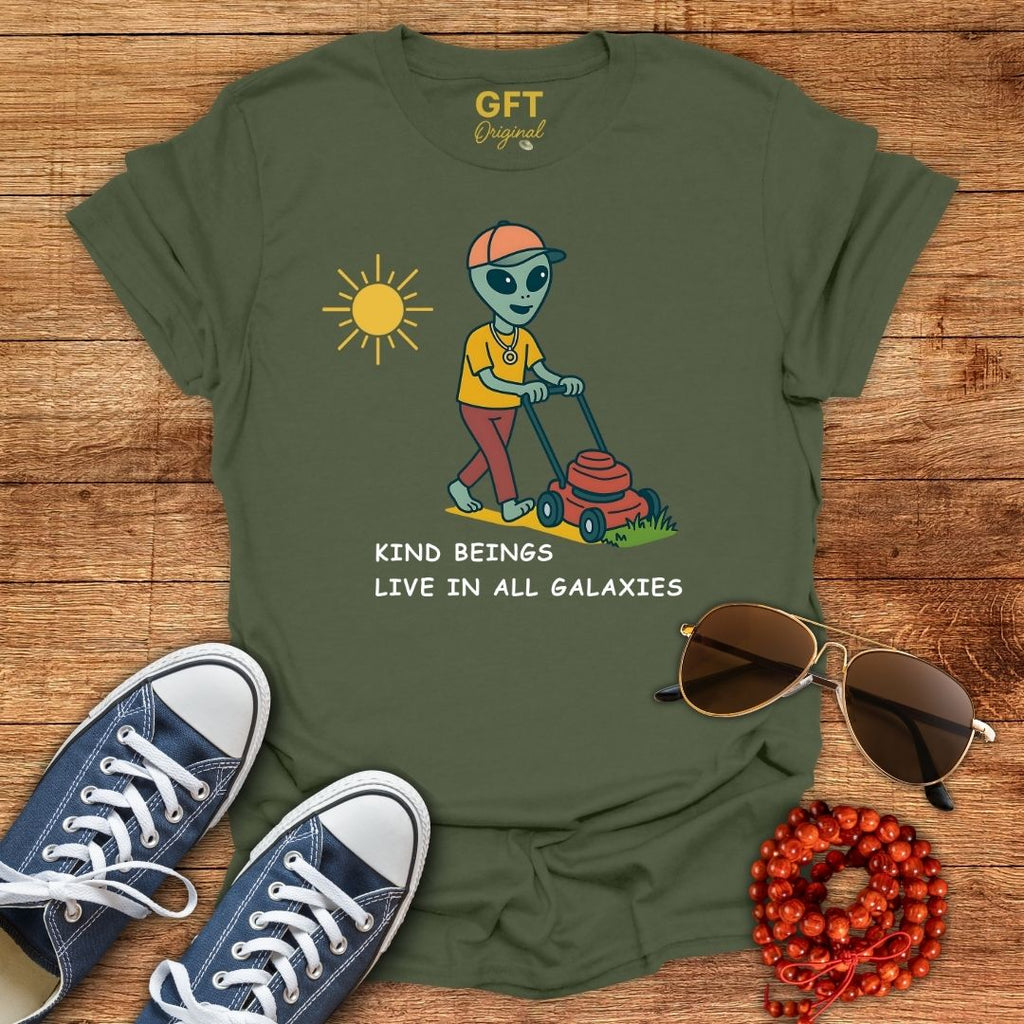 Kind Beings Live In All Galaxies - T-Shirt