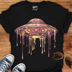 Drippy Trippy UFO Pink - T-Shirt