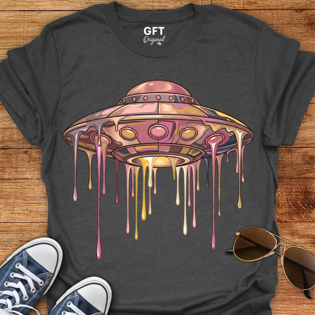 Drippy Trippy UFO Pink - T-Shirt