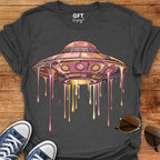 Drippy Trippy UFO Pink - T-Shirt