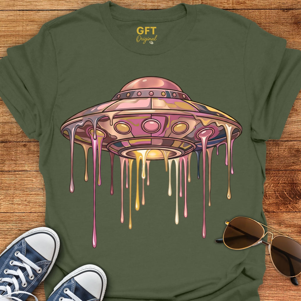 Drippy Trippy UFO Pink - T-Shirt
