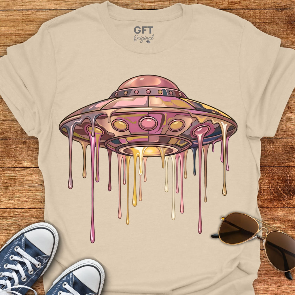 Drippy Trippy UFO Pink - T-Shirt