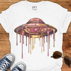 Drippy Trippy UFO Pink - T-Shirt