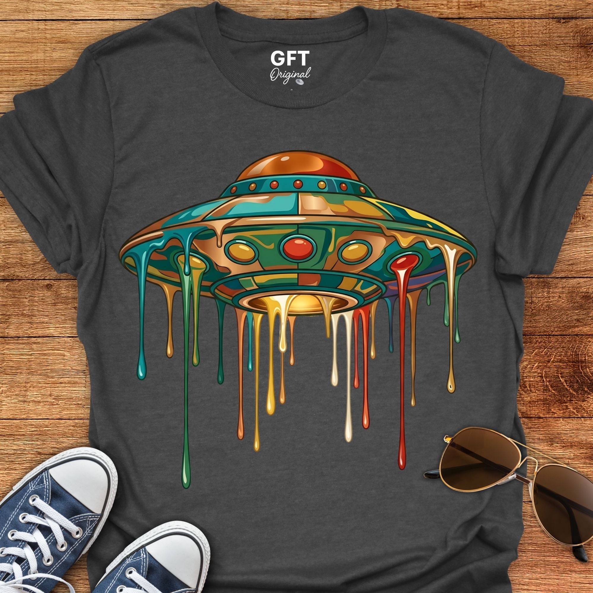 Drippy Trippy UFO - T-Shirt