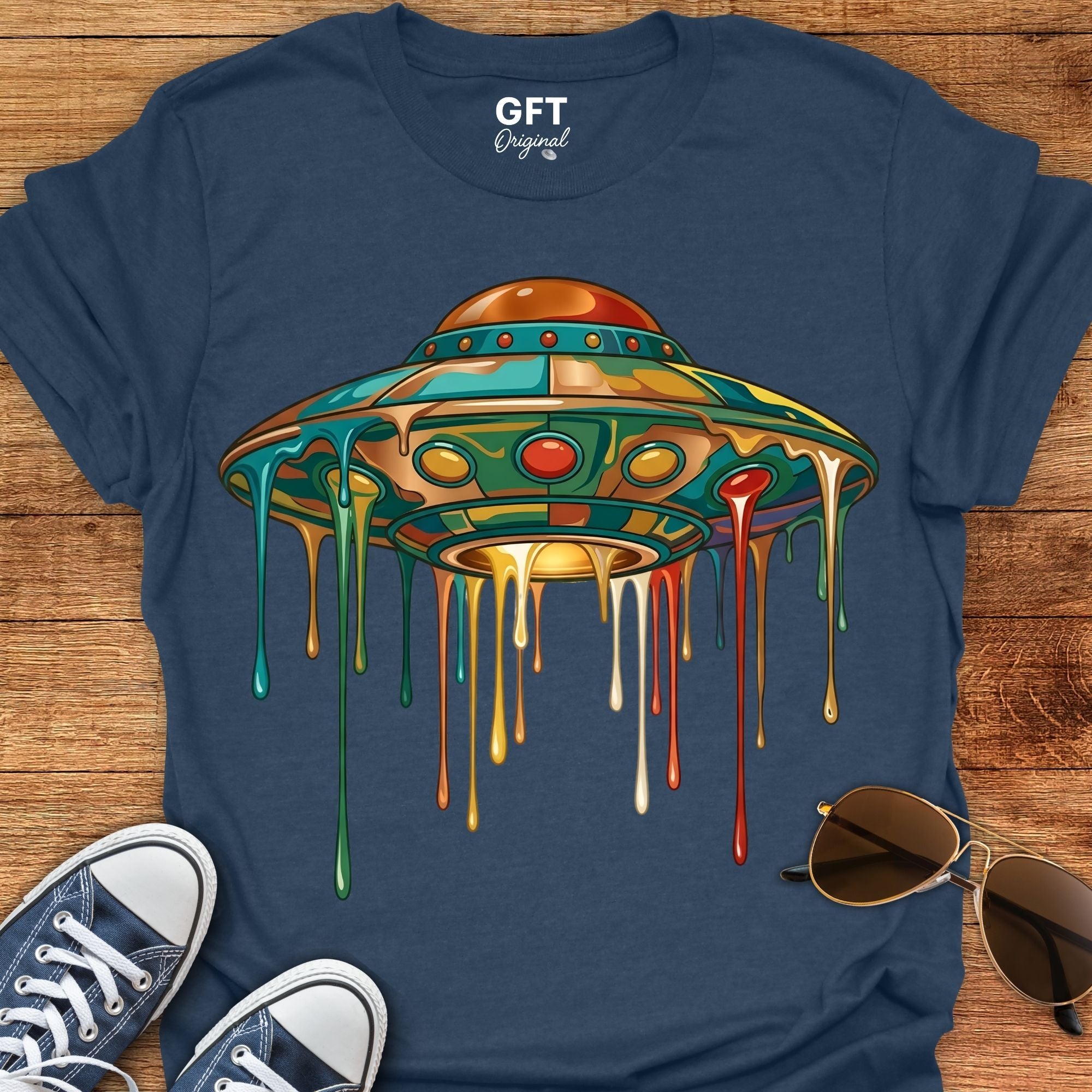 Drippy Trippy UFO - T-Shirt