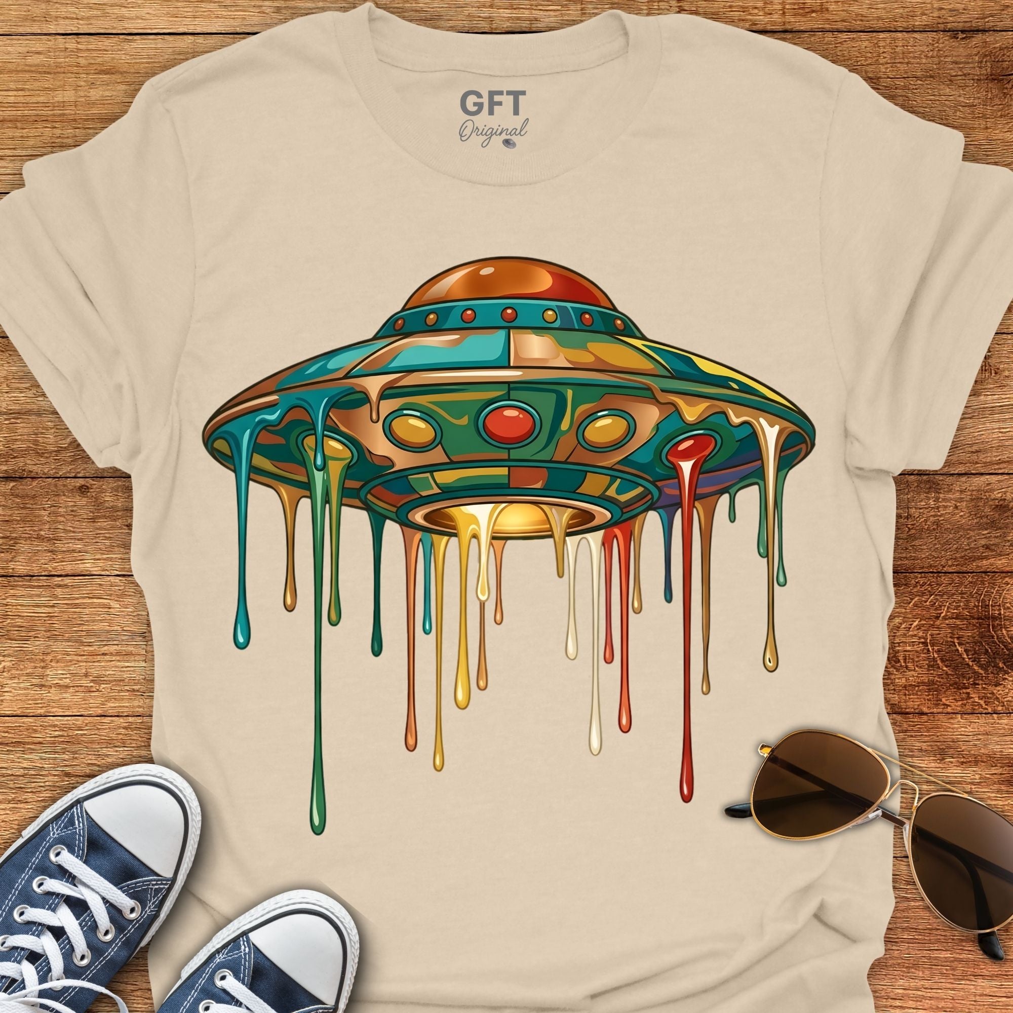 Drippy Trippy UFO - T-Shirt