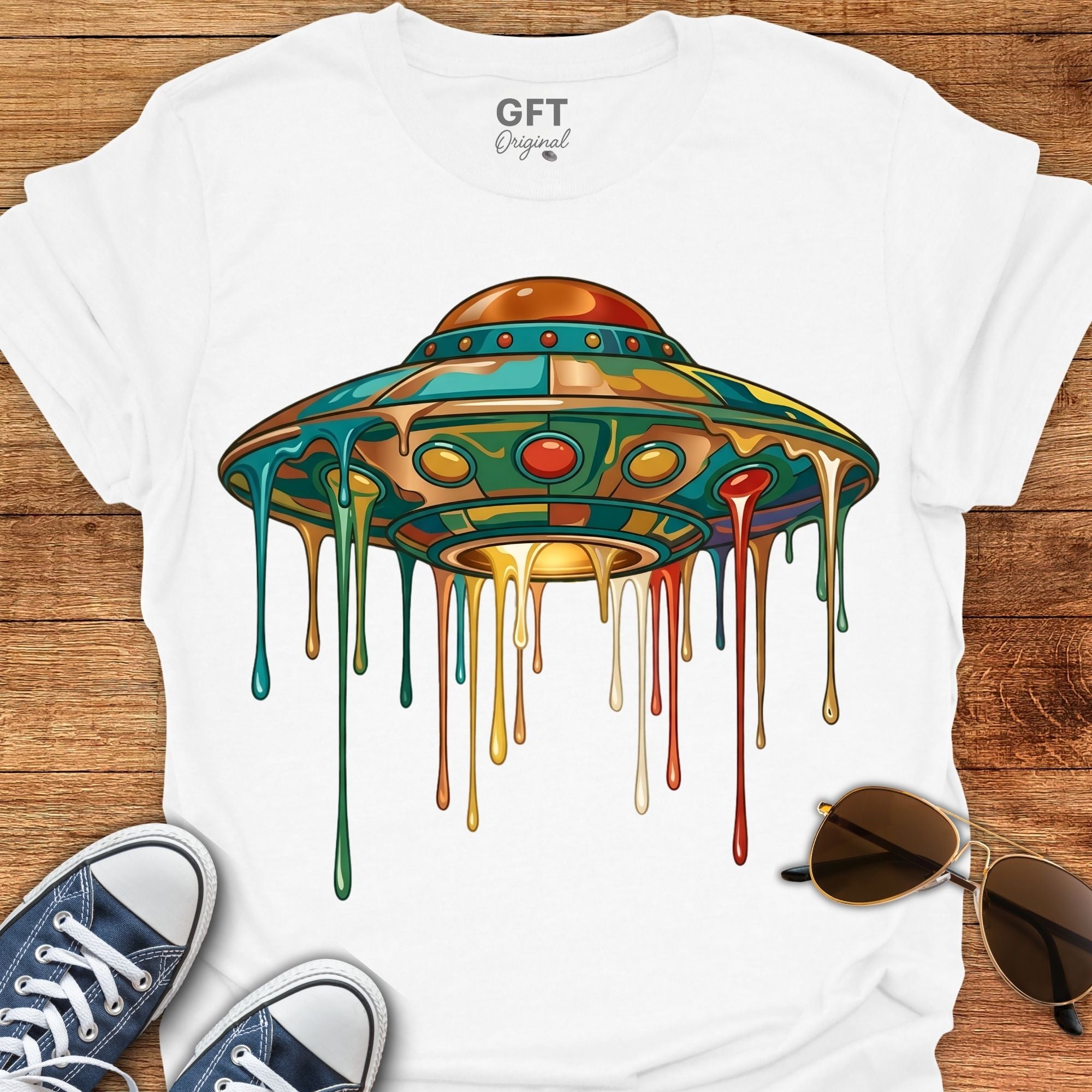 Drippy Trippy UFO - T-Shirt