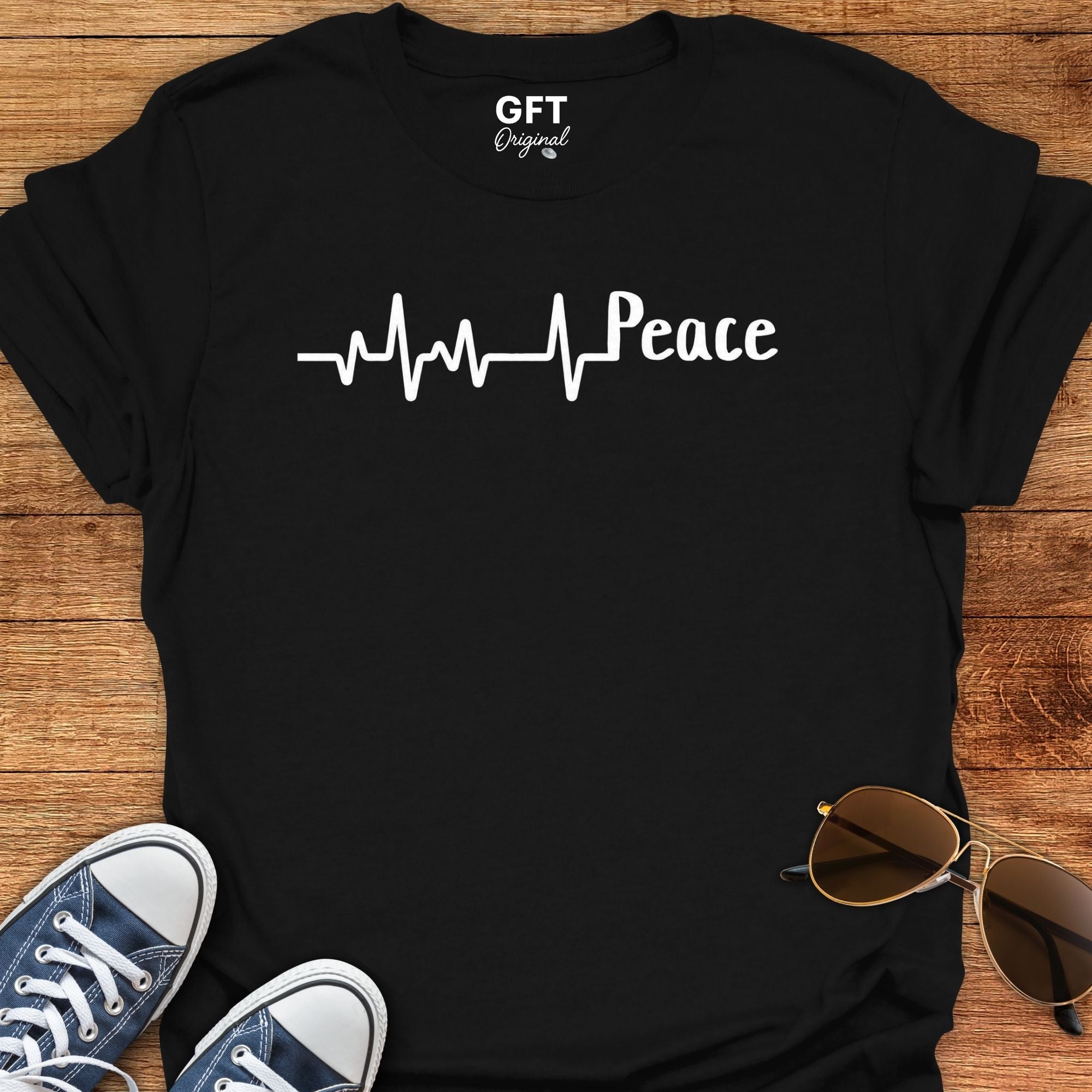 Heart Beat + Peace - T-Shirt