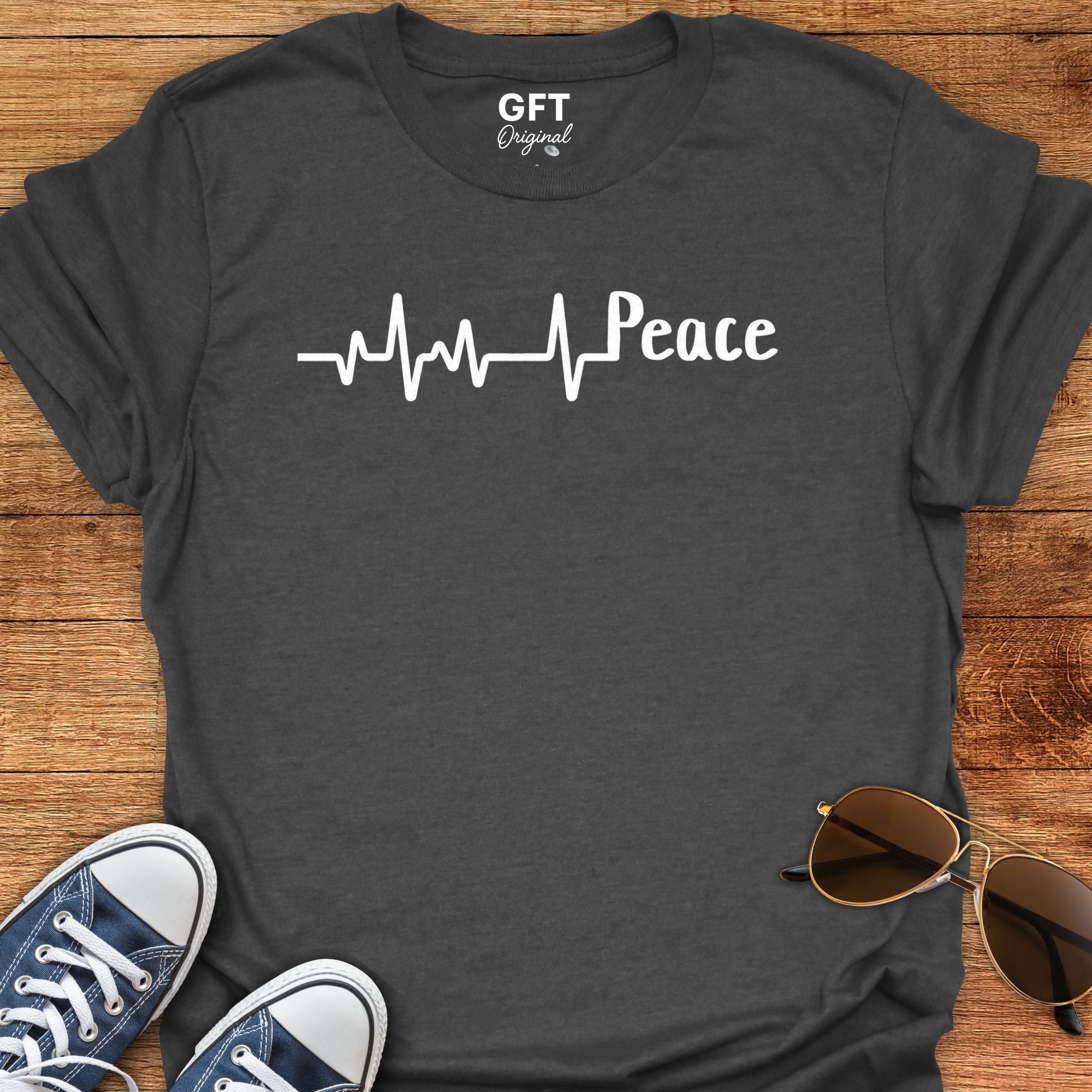 Heart Beat + Peace - T-Shirt