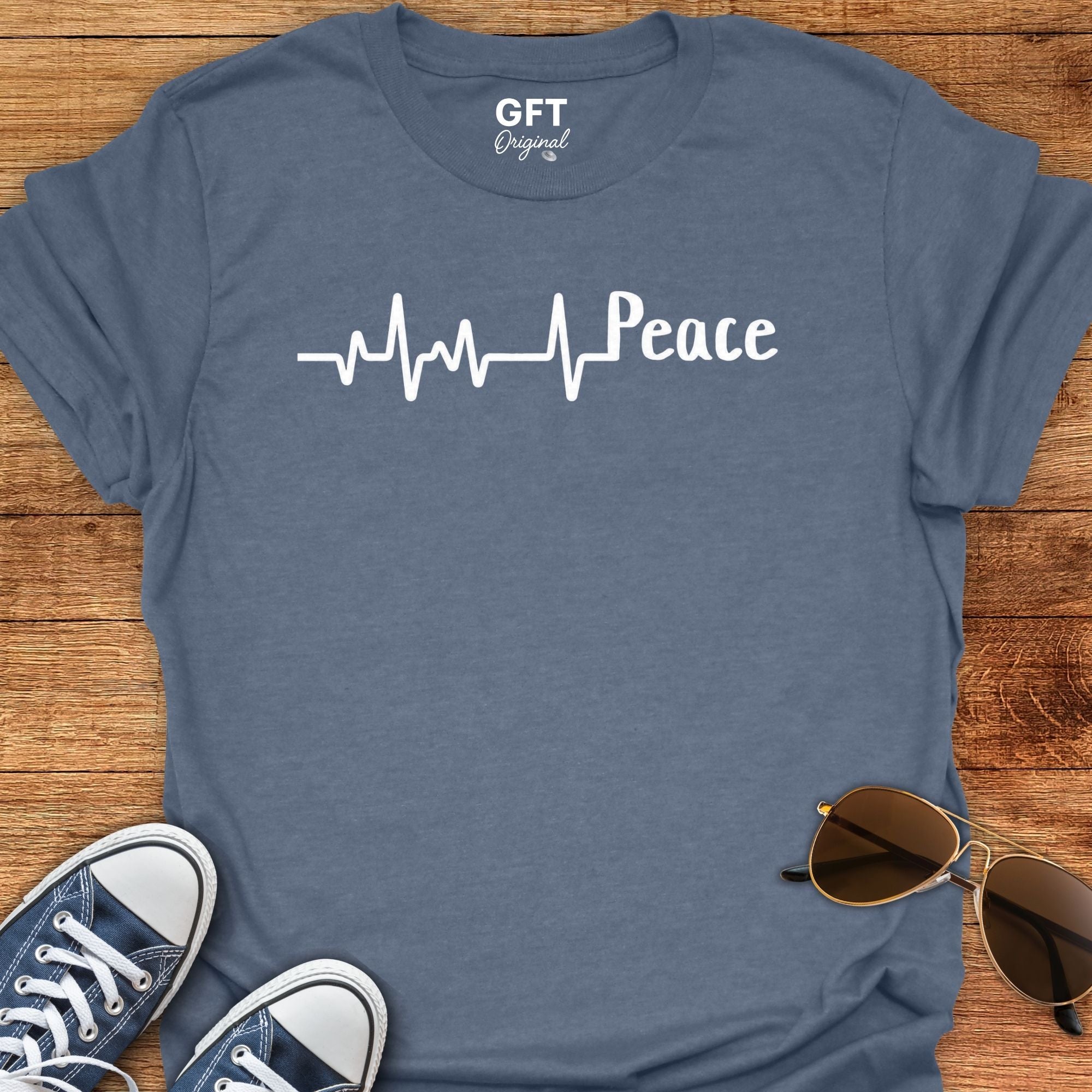 Heart Beat + Peace - T-Shirt