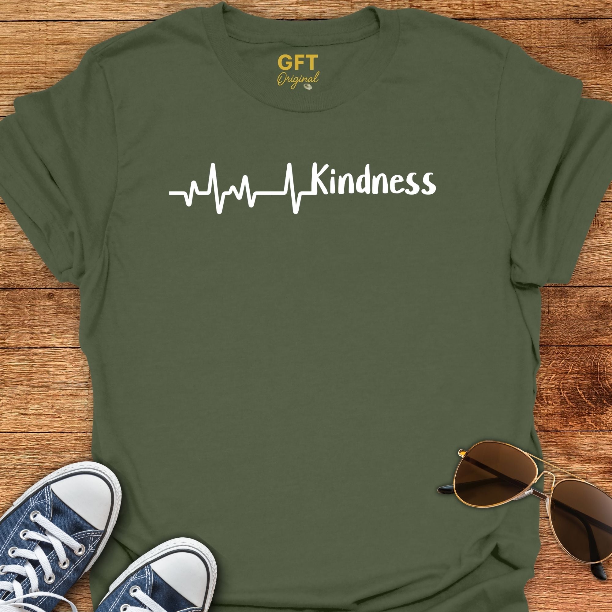 Heart Beat + Kindness - T-Shirt