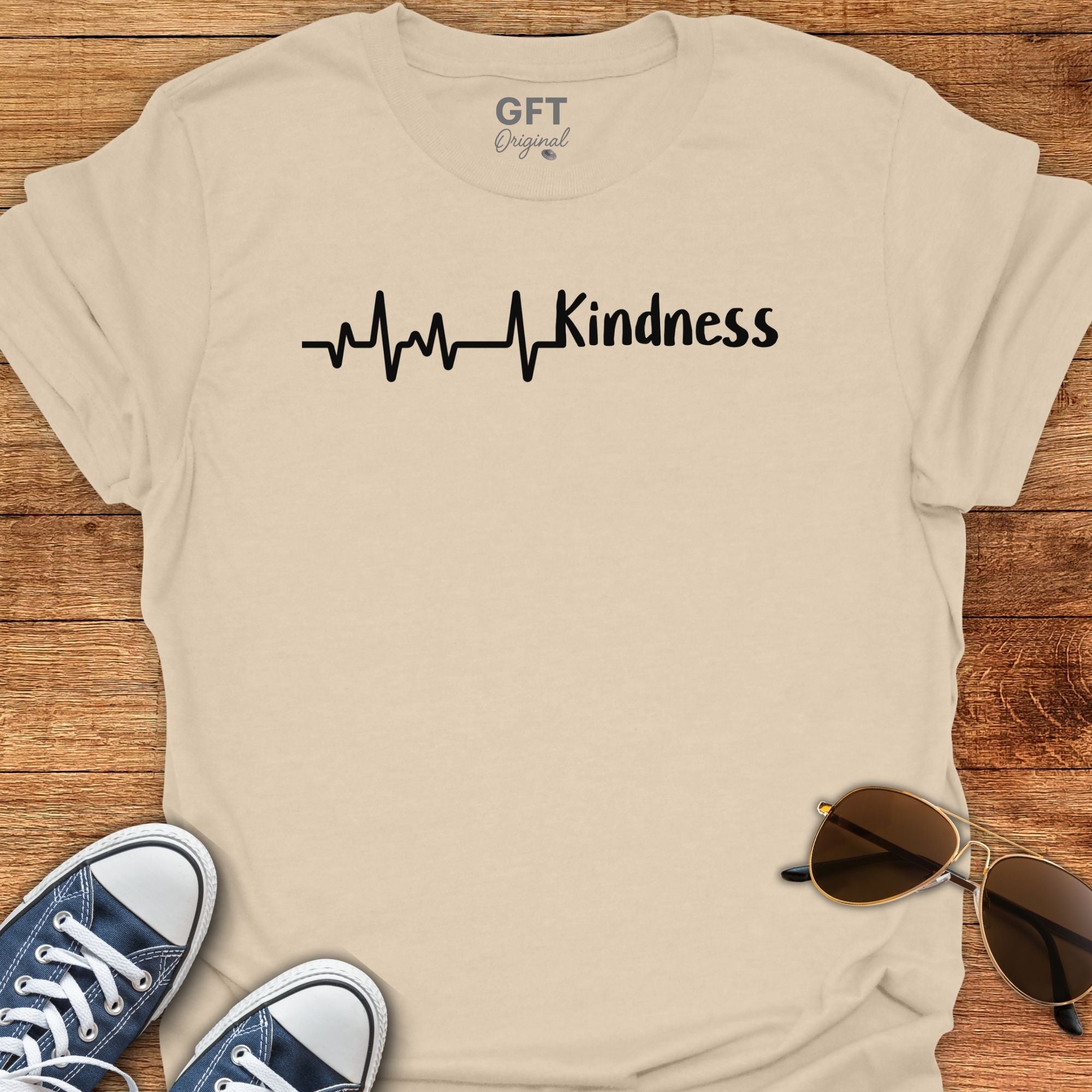 Heart Beat + Kindness - T-Shirt