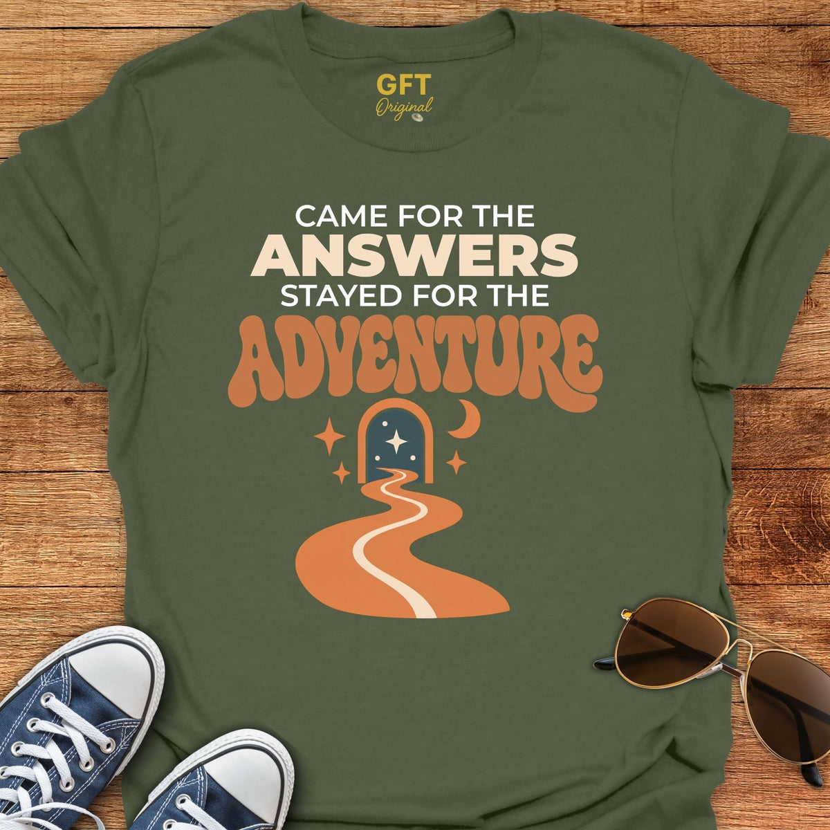 Stayed for the Adventure - T-Shirt